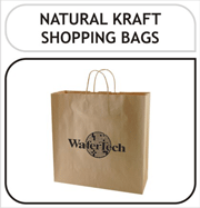 Natural Kraft Shopping Bags