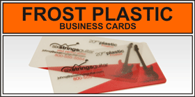 Full Color Frosted Plastic Business Cards