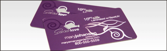 Full Color Silk Laminated Business Cards